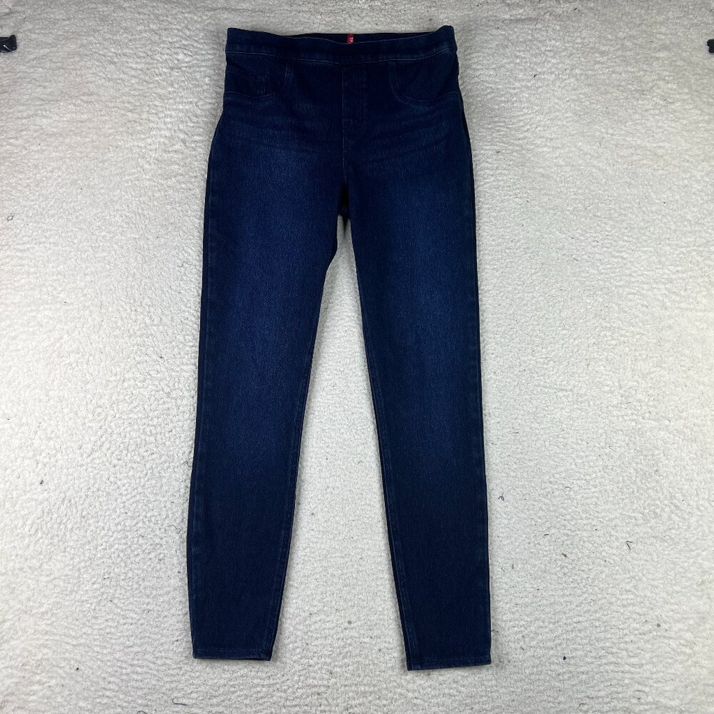 SPANX Blue Leggings with Wide Waistband